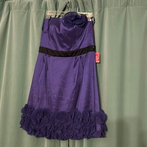 Purple cocktail dress